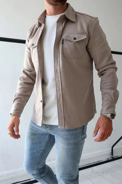Surchemise Homme Boutonnée Décontractée
