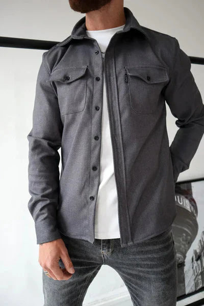 Surchemise homme avec poches poitrine