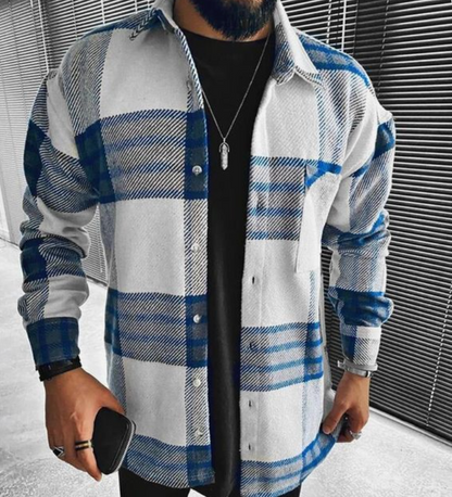 Surchemise à carreaux moderne pour homme