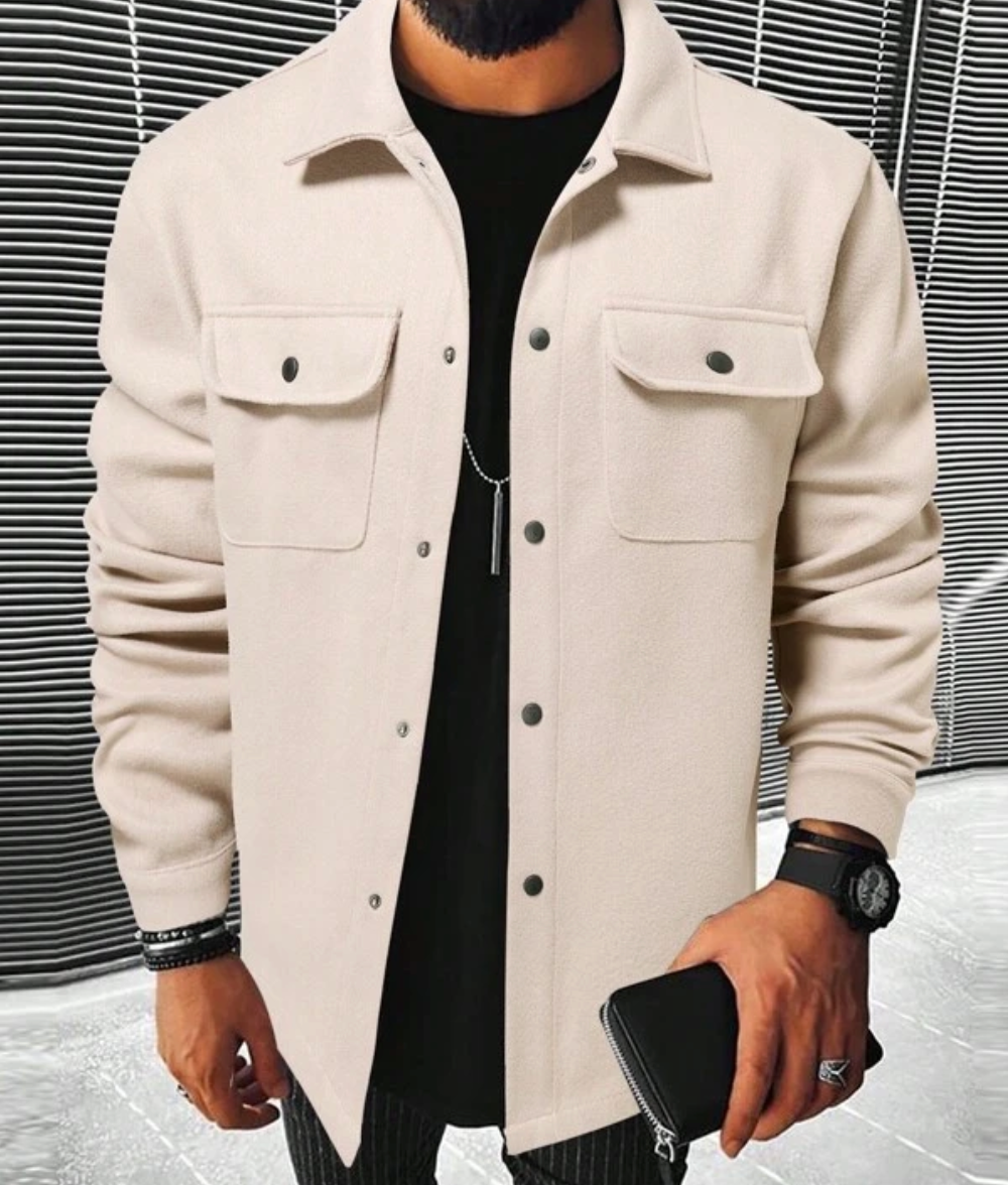 Surchemise chaude en flanelle pour homme