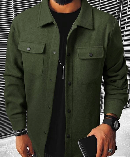 Surchemise chaude en flanelle pour homme