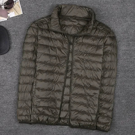 Doudoune légère parka d'hiver pour hommes à capuche
