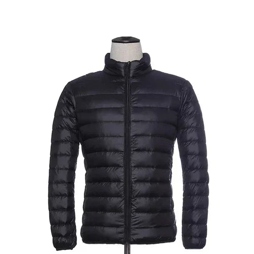 Doudoune légère parka d'hiver pour hommes à capuche