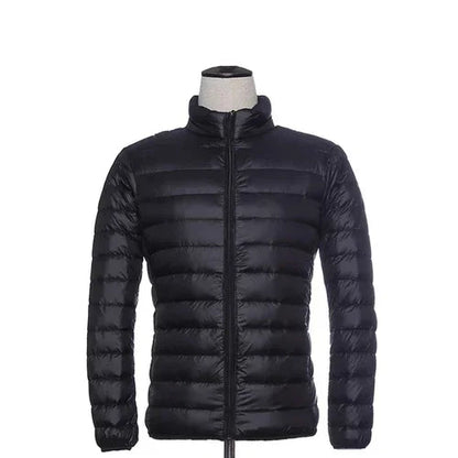 Doudoune légère parka d'hiver pour hommes à capuche