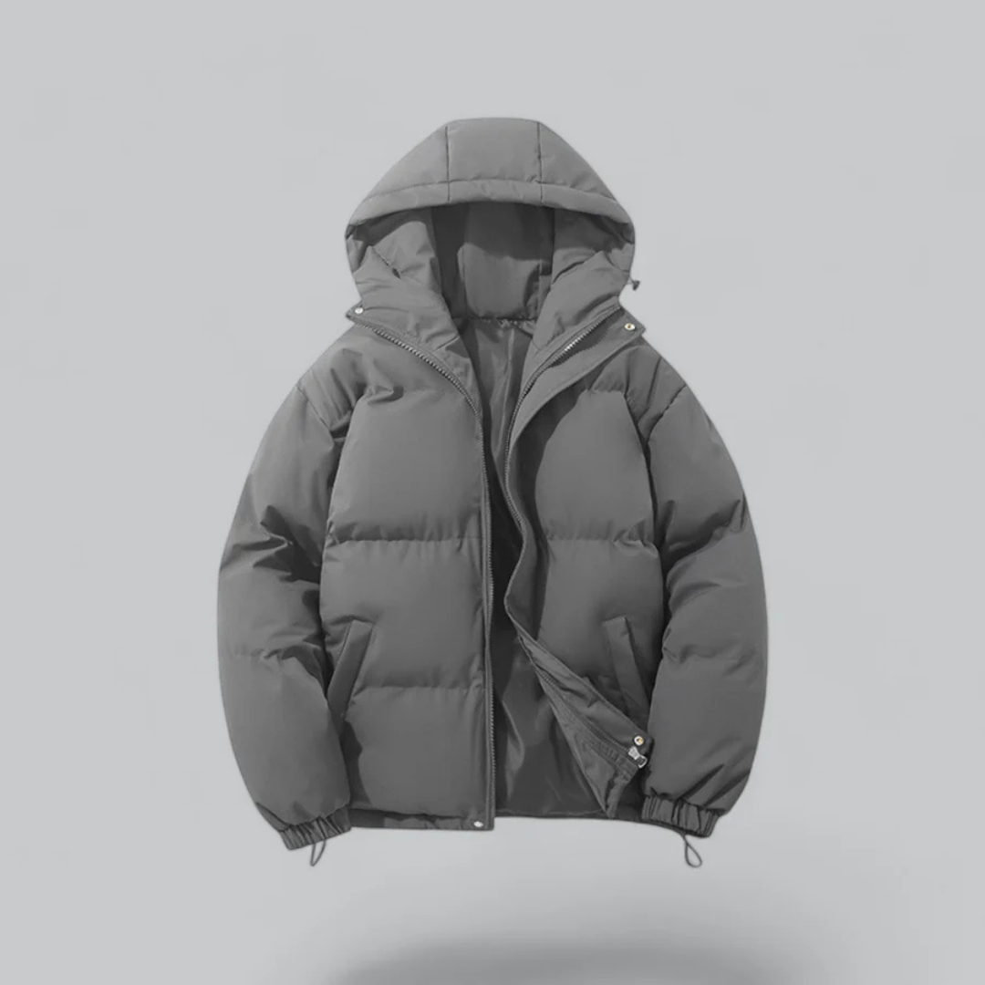 Veste d'hiver unisexe chaude isolée avec capuche