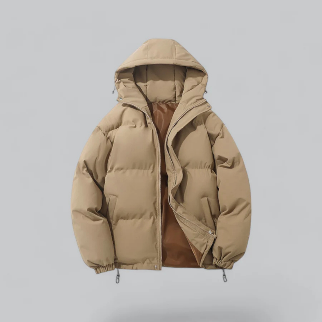 Veste d'hiver unisexe chaude isolée avec capuche