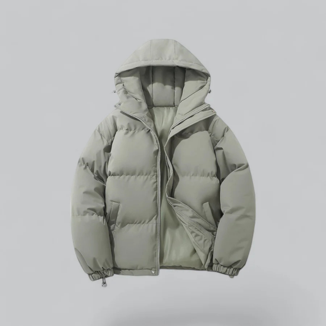 Veste d'hiver unisexe chaude isolée avec capuche