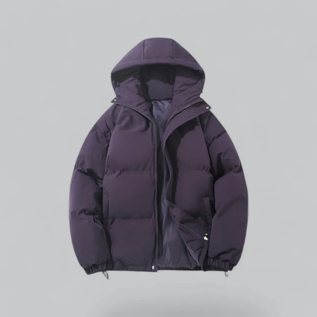 Veste d'hiver unisexe chaude isolée avec capuche