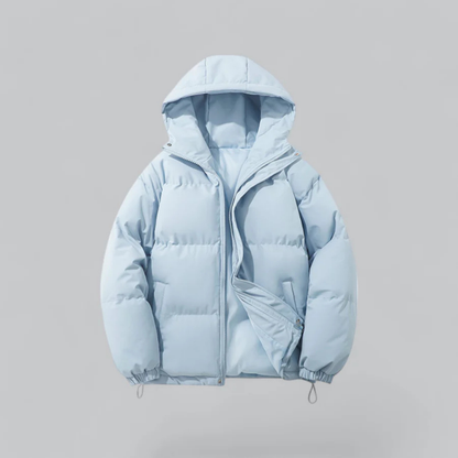 Veste d'hiver unisexe chaude isolée avec capuche