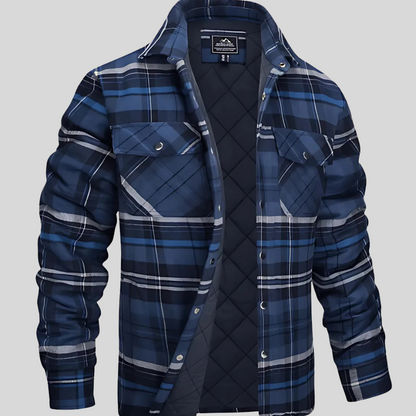 Chemise à carreaux en coton aspect flanelle