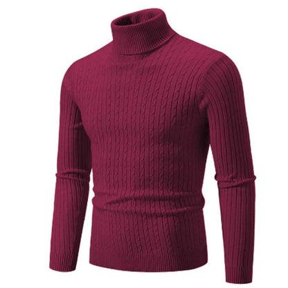 Pulls à col roulé chauds pour homme
