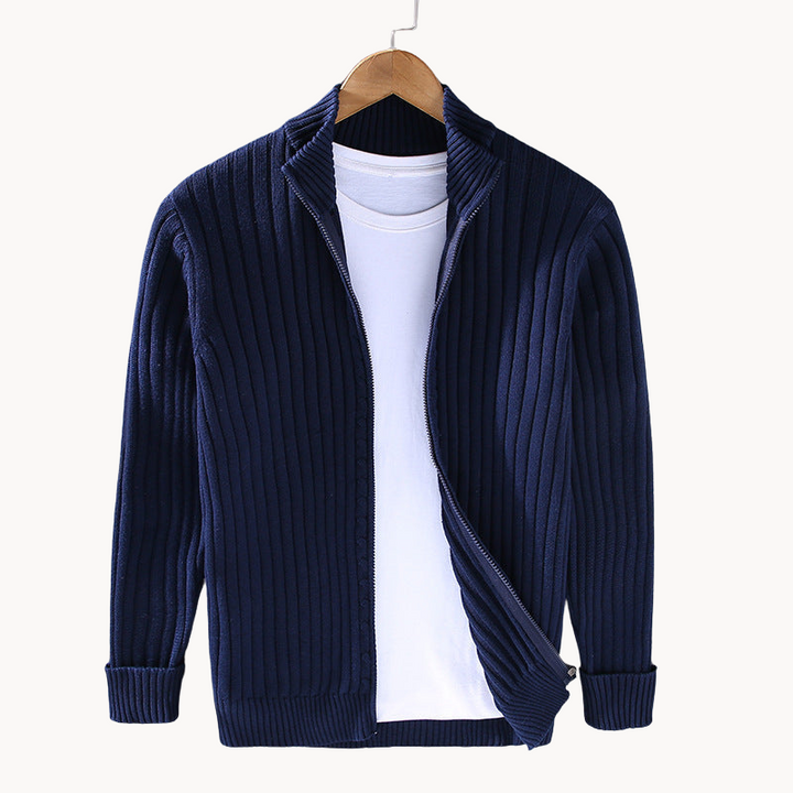 Herren Pullover Luxus Reißverschluss Design - IdealeKleiden
