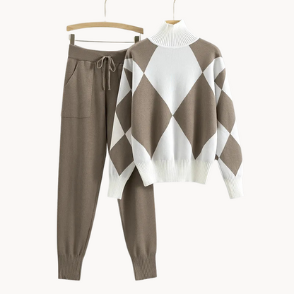 Elegantes 2-teiliges Damen-Set Modern Design - IdealeKleiden