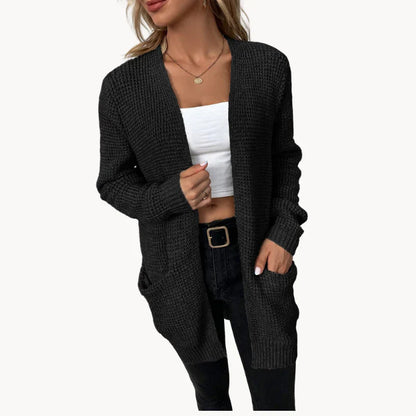 Gilet long élégant pour femme Col en V