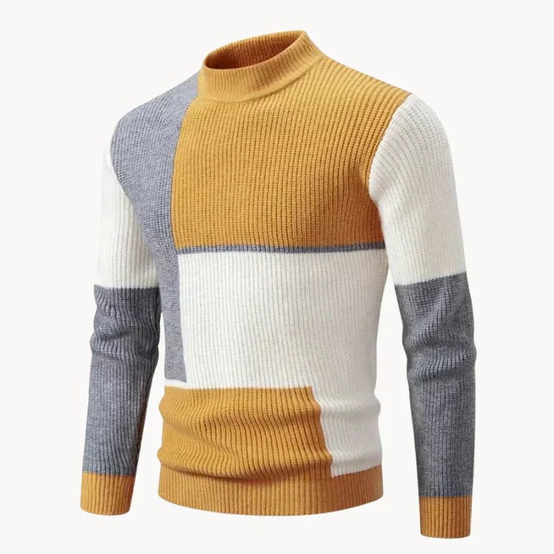 Pull en tricot pour homme Motif graphique Moderne