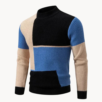 Pull en tricot pour homme Motif graphique Moderne