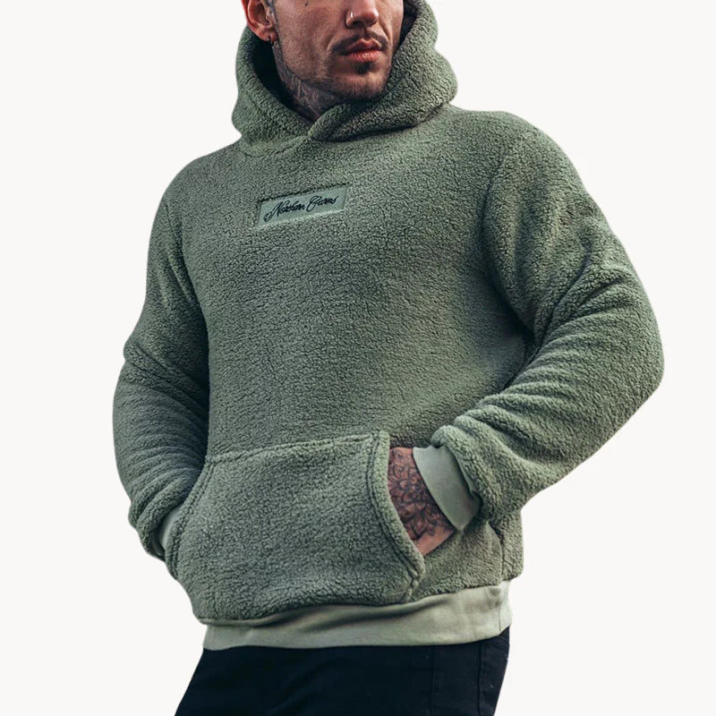 Alfi - Sweat à capuche confortable et chaud pour homme au style orné
