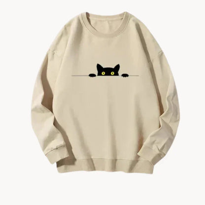 Sweat-shirt Femme Chats Noirs Tendance