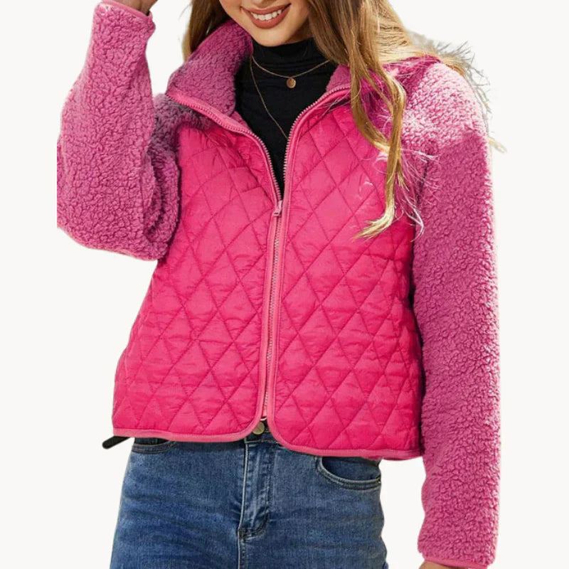 Veste douillette femme molleton fermeture éclair