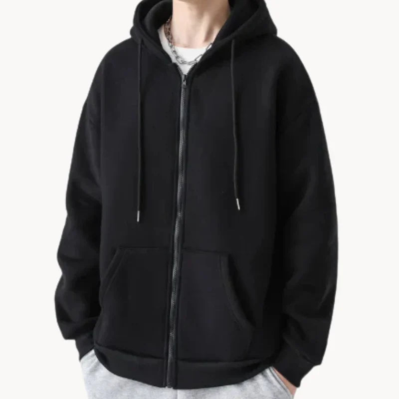 Sweat-shirt à capuche pour homme, coupe décontractée et ample