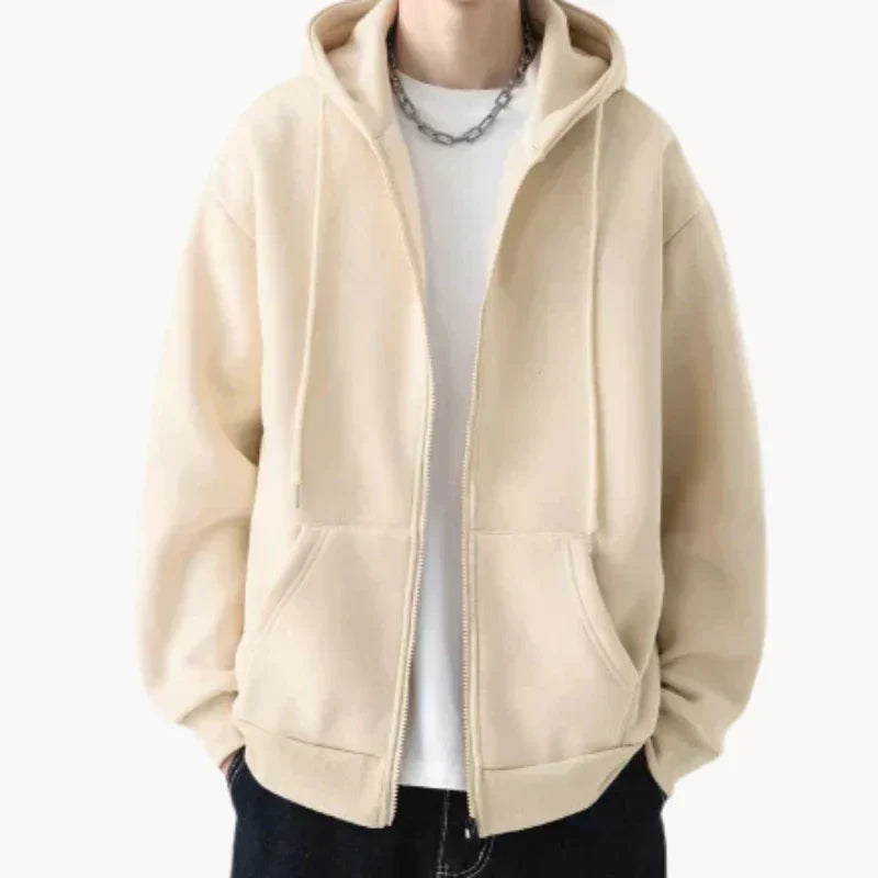 Sweat-shirt à capuche pour homme, coupe décontractée et ample
