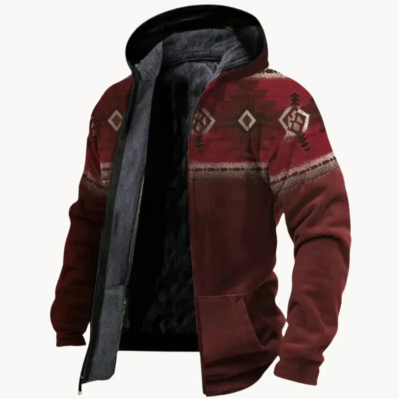 Veste polaire homme chaude style vintage