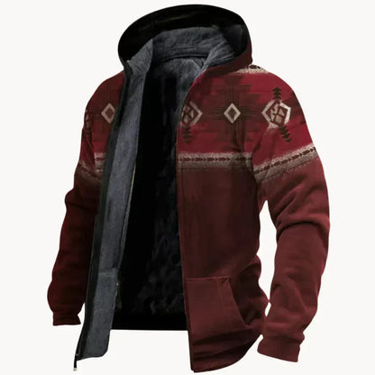 Veste polaire homme chaude style vintage