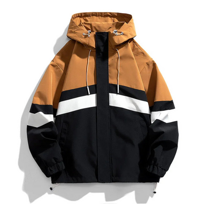Veste homme imperméable outdoor à capuche fonctionnelle