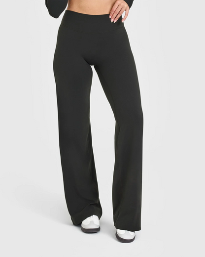 Pantalon élégant pour femme Taille haute et Jambe large