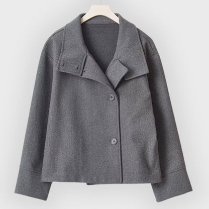 Manteau court de luxe double boutonnage femme