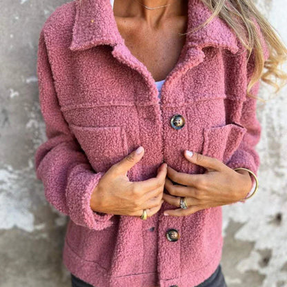 Veste d'automne femme élégante cuir