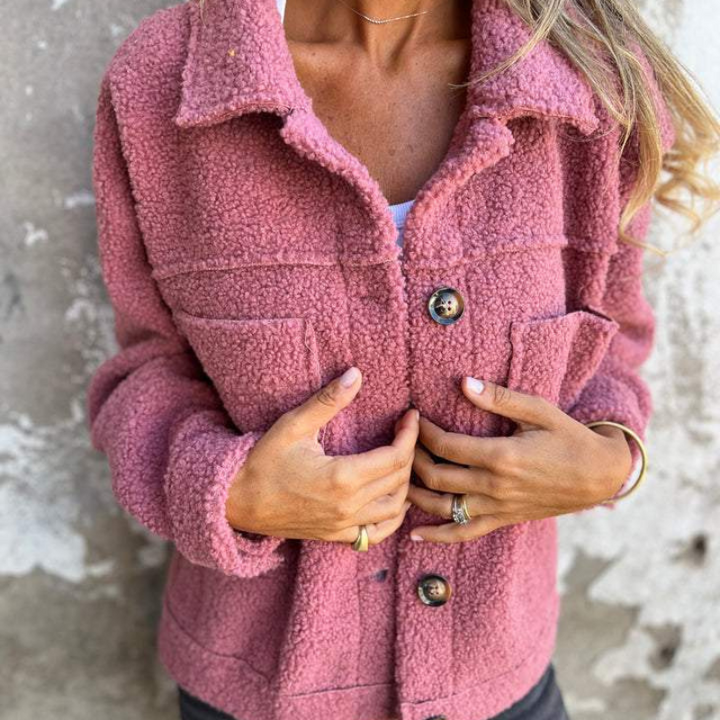 Veste teddy douce pour femme, chaude pour l&