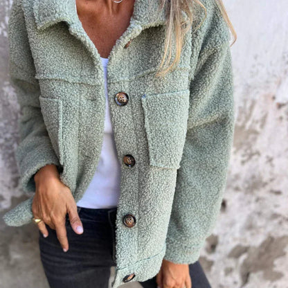 Veste d'automne femme élégante cuir