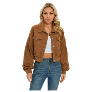Veste d'hiver courte pour femme