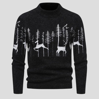 Pull de Noël homme festif rouge