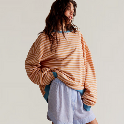 Pull-over en cachemire doux avec maille côtelée