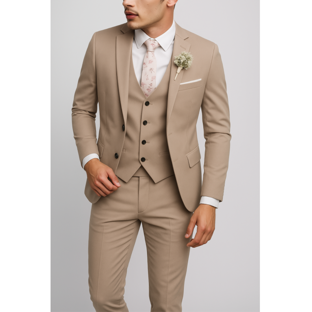 Costume 3 pièces slim fit pour homme