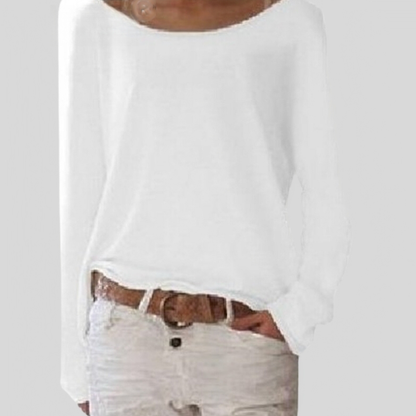 Pull fin col rond élégant léger