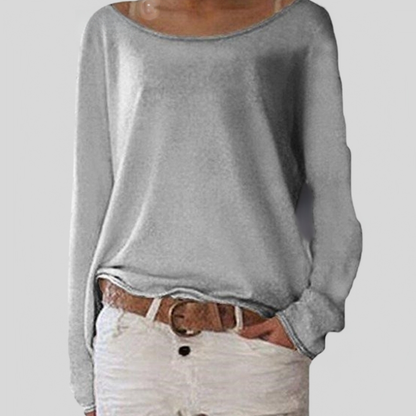Pull fin col rond élégant léger