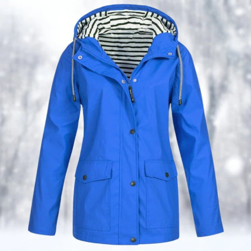 Veste d'hiver femme capuche fermeture éclair