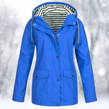 Veste d'hiver femme capuche fermeture éclair
