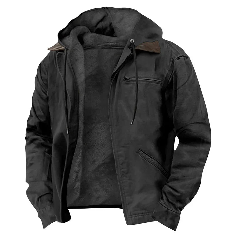 Veste à capuche zippée pour homme