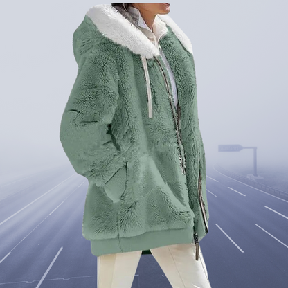 Veste teddy oversize chaude