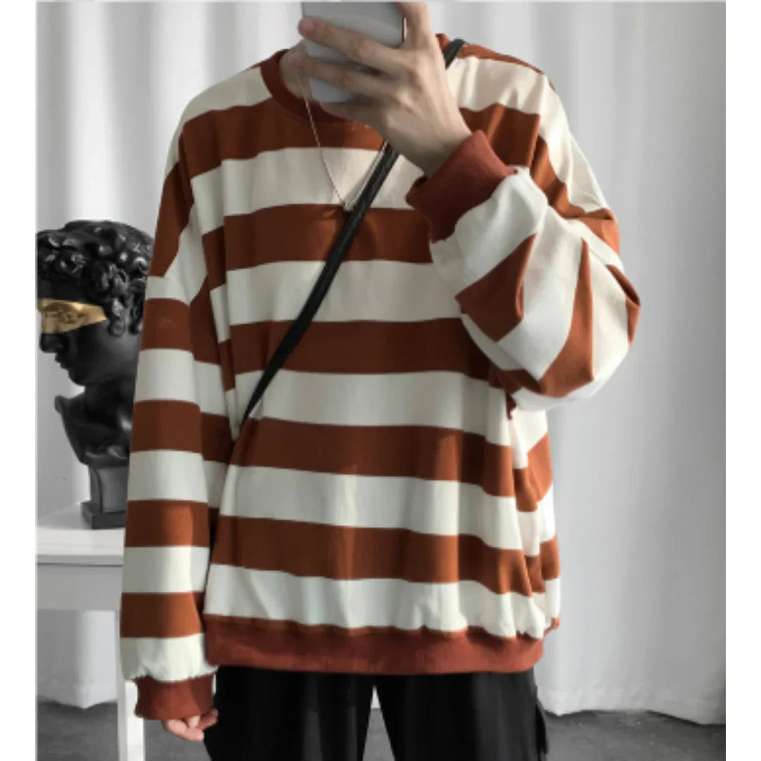 Grand pull d'hiver col rond pour homme