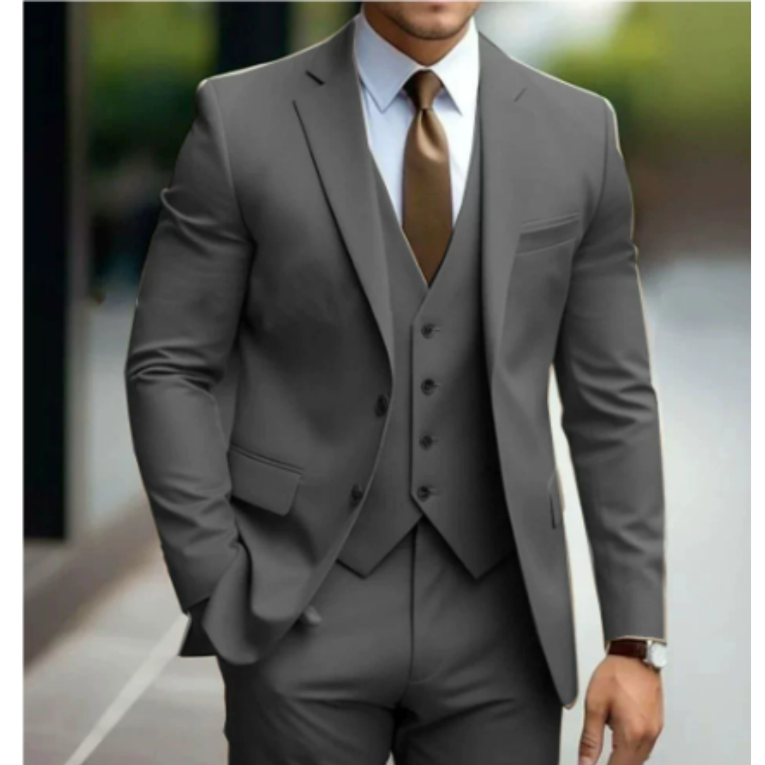 Costume homme 3 pièces élégant deux boutons