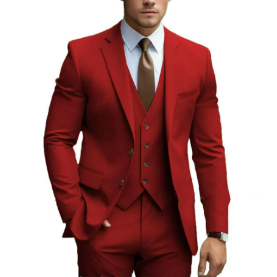 Costume homme 3 pièces élégant deux boutons