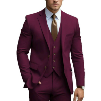 Costume homme 3 pièces élégant deux boutons