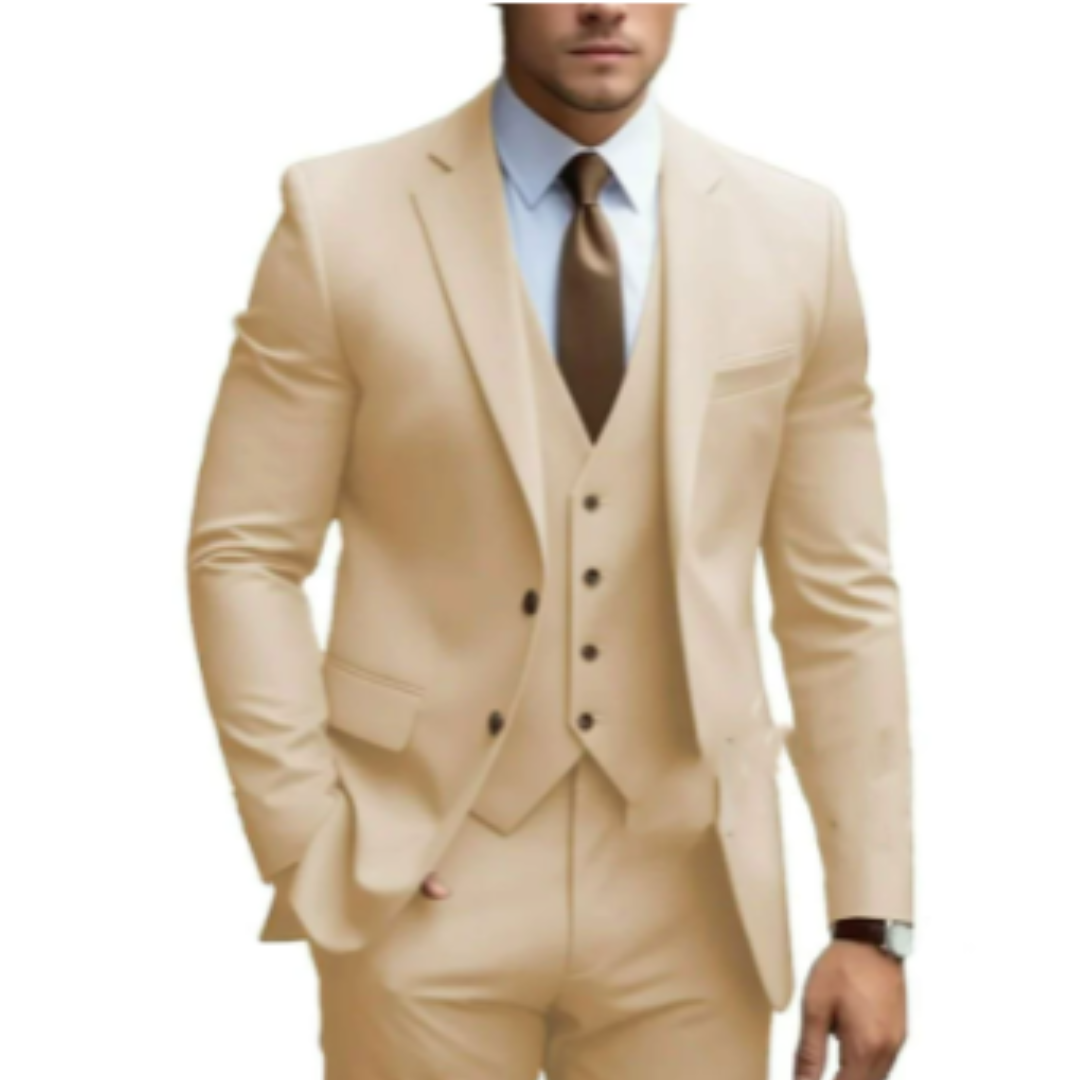 Costume homme 3 pièces élégant deux boutons