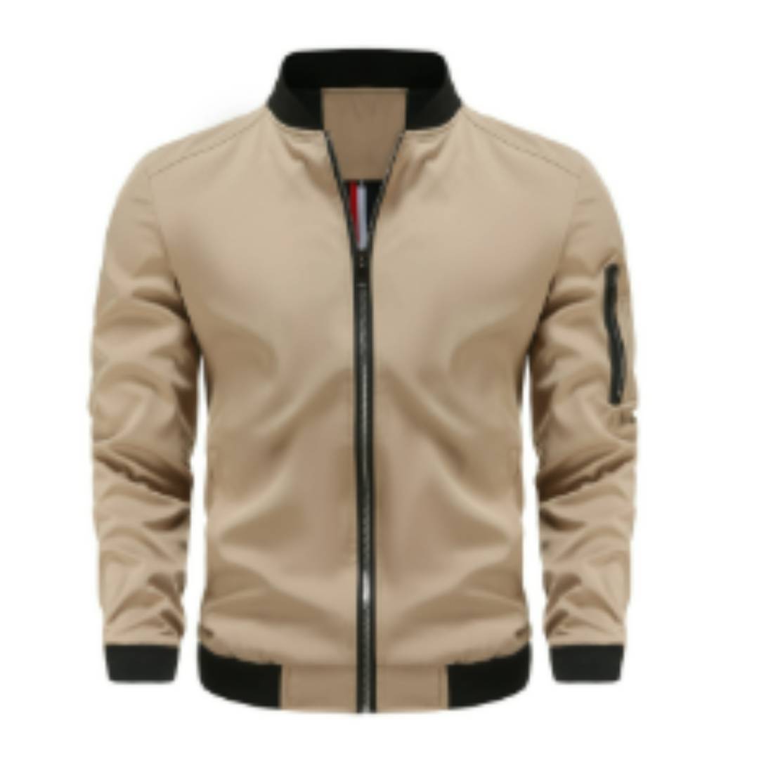 Veste matelassée zippée pour homme, coupe ajustée