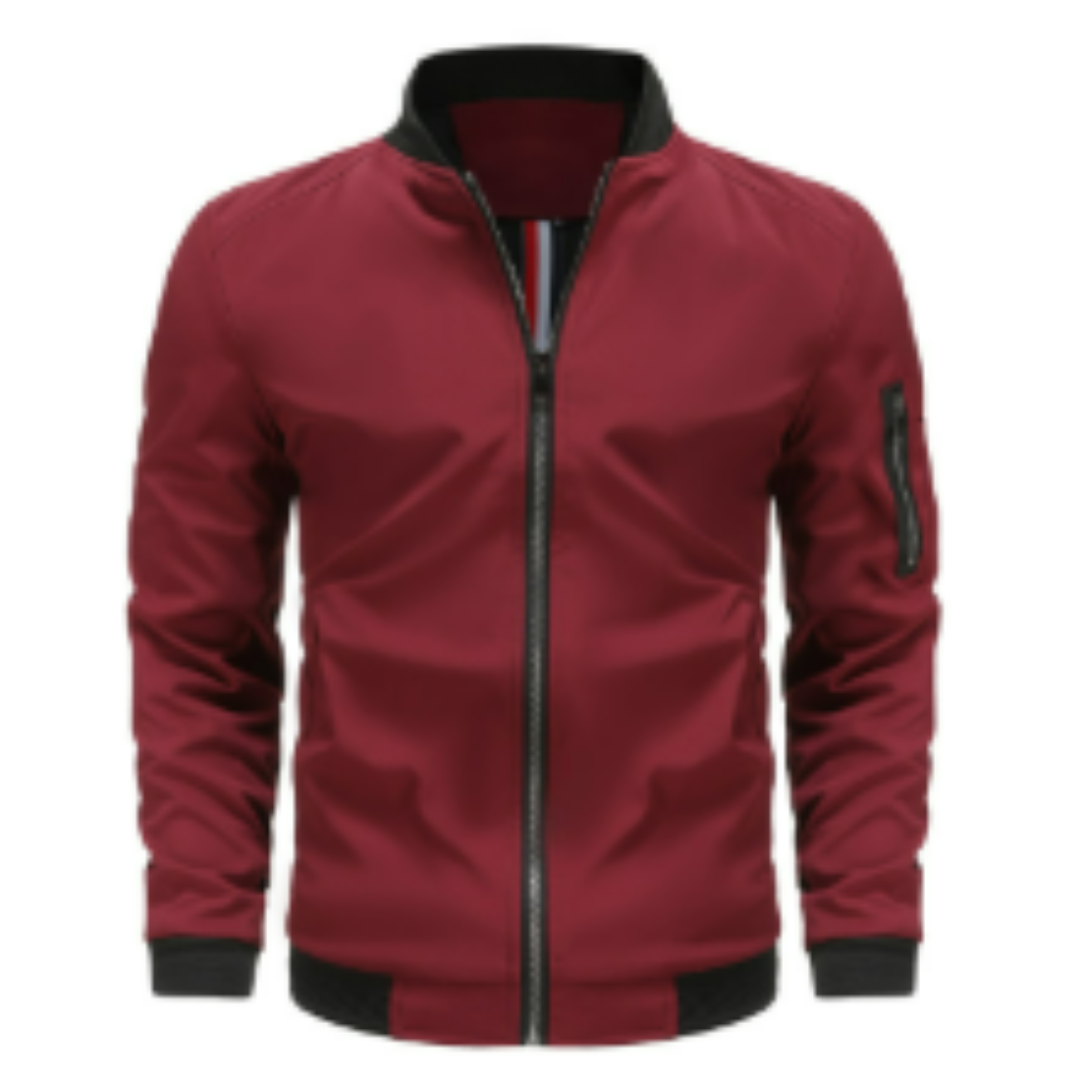 Veste matelassée zippée pour homme, coupe ajustée